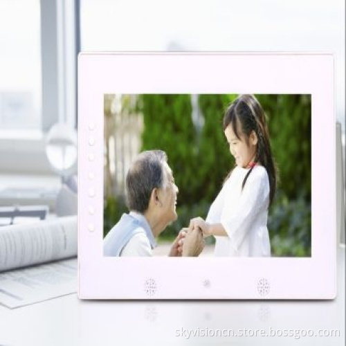 10-inch Digital Photo Frame, Supports 1,080P with 1,024*600 Pixels, Wall Mountable and Easy to Fix